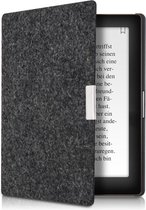 Housse kwmobile pour Kobo Aura Edition 1 - housse de protection pour liseuse en feutre - gris foncé