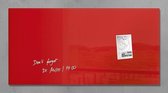 glasmagneetbord Sigel Artverum 910x460x15mm rood SI-GL147
