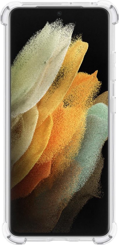 Coque Samsung S21 Ultra Transparente Avec Protecteur D'écran Antichoc - Coque Samsung Galaxy S21 Ultra - Coque Antichoc Samsung S21 Ultra Avec Protecteur D'écran - Wit
