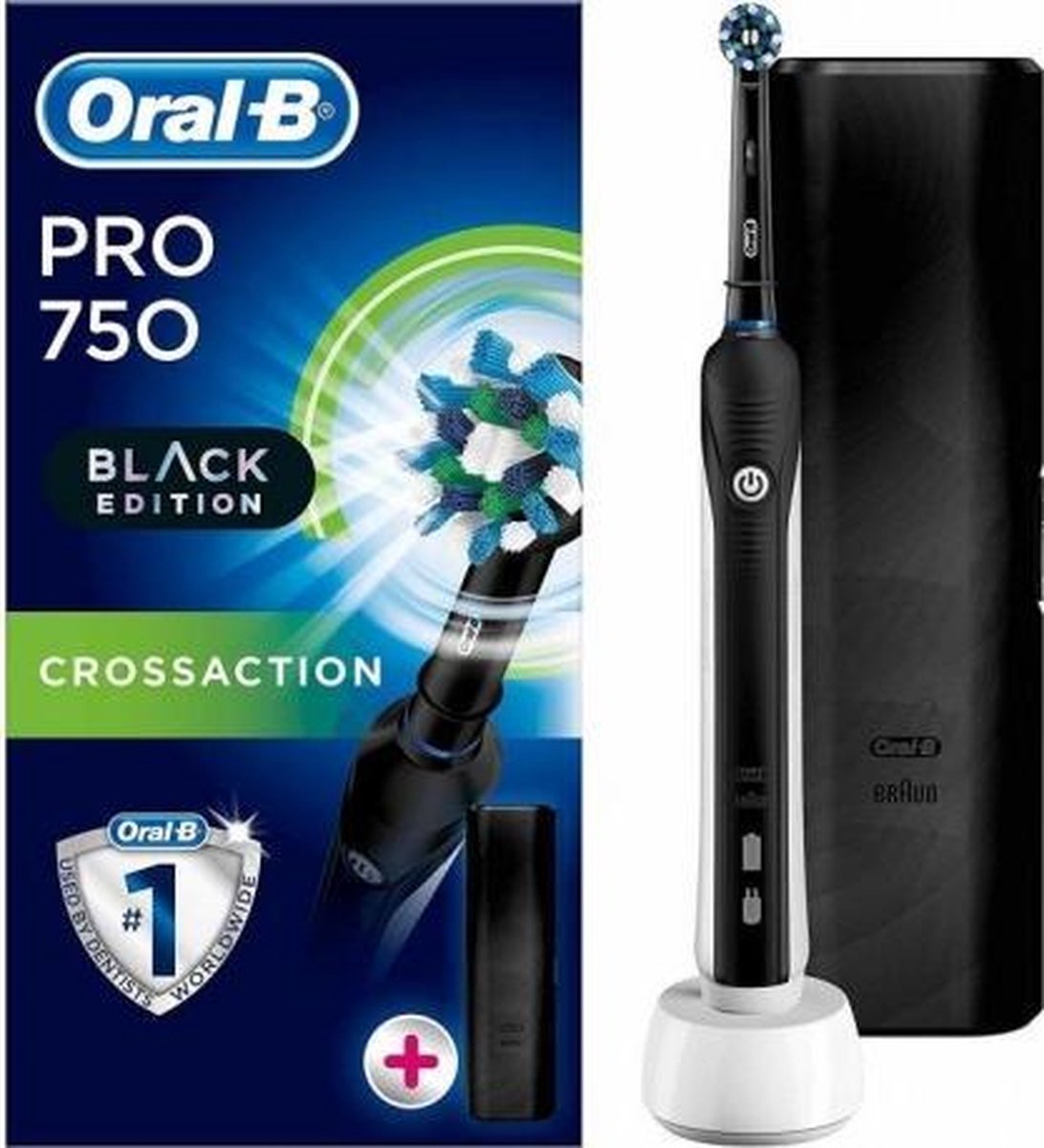 Oral-B PRO 750 - Elektrische Tandenborstel - Zwart | bol.com
