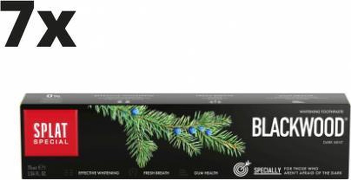 Goedkoopste 7x Splat Tandpasta Special Blackwood - 75ml