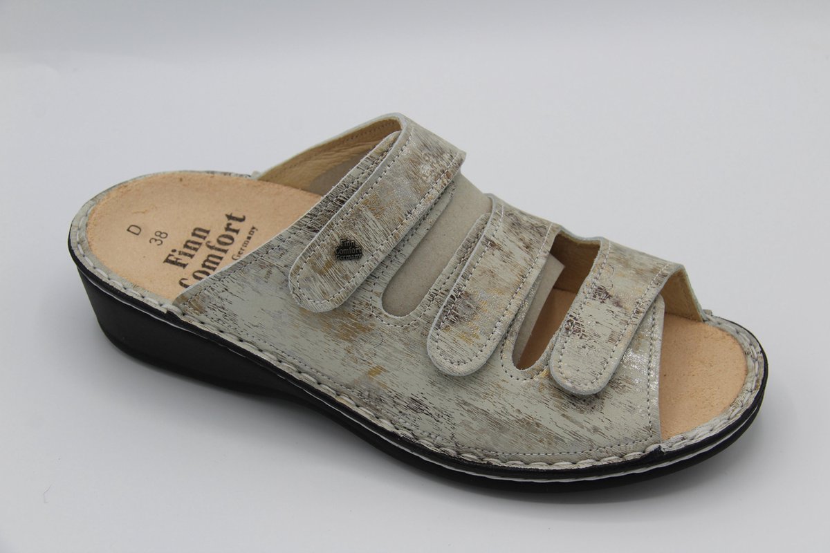 FinnComfort Finn comfort- Slipper Pisa Berna stone Kleur Marmer)