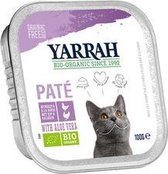 Yarrah cat kuipje wellness pate kip/kalkoen aloe vera kattenvoer 100 gr