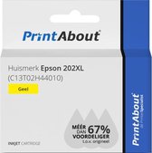 PrintAbout huismerk Inktcartridge 202XL (C13T02H44010) Geel Hoge capaciteit geschikt voor Epson