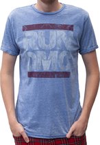 Rockstarz T-shirt Run DMC "Burned out Logo" blauw