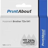 Huismerk Brother TZe-541 Tape Zwart op blauw (18 mm)