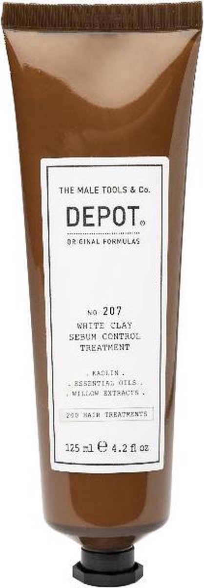 Depot 207 white clay sebum control treatment 125ml