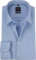 OLYMP Overhemd Level 5 Twill Blauw - maat 39