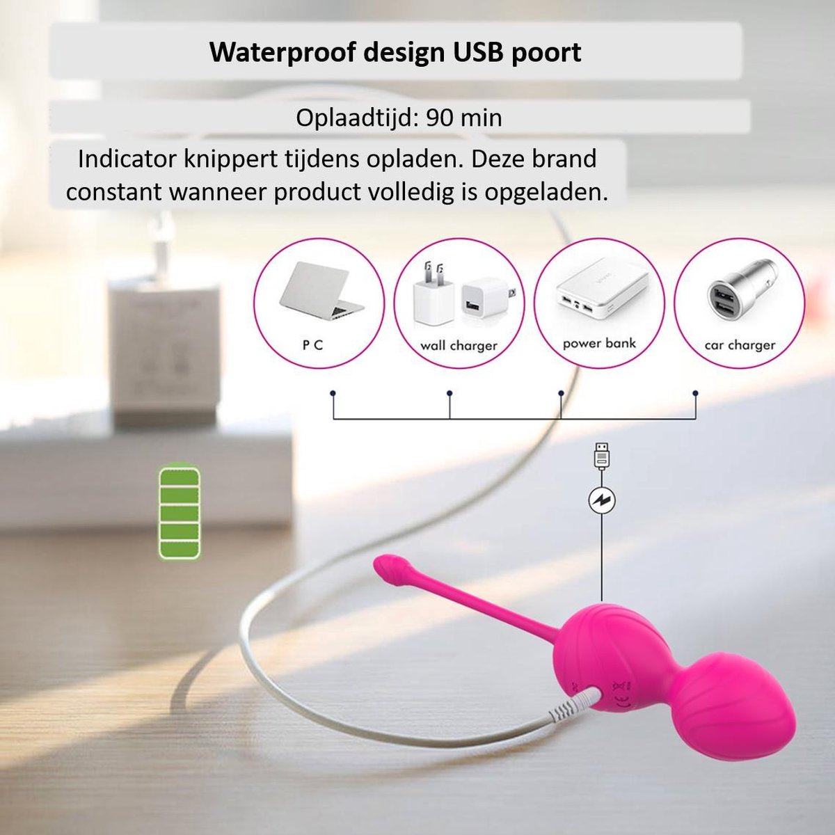 TipsToys Vibrator Vibrerend Ei 3.0 via Bluetooth afbeelding