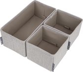 Bigso Box of Sweden Lade mandjes kledingkast beige - 6942S0201 - Sorteervakken & Opvouwbaar