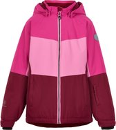 Color Kids - Ski-jas voor meisjes - Colorblock - Fuchsia Roze - maat 98cm