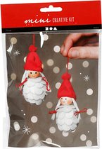 Mini kit Creative. Les lutins de Noël. H : 8cm. 1 jeu