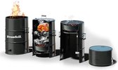 DrumGrill Smoker - Barbecue - Zwart - 4-delig - 57 x 92 cm