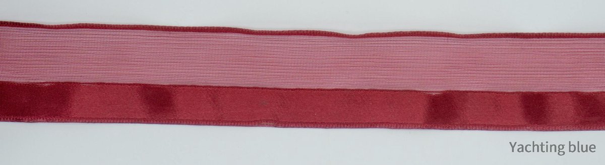 Sier band - bordeaux kleur - sierband met bedrade rand - fournituren - lengte 2 meter - lint - stof - afwerkband - naaien - decoratieband -