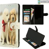 Bookcase Honden Beige - Samsung Galaxy A71 - Portemonnee hoesje