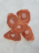 ByNonams Epoxy ResinArt onderzetters Geode koper 5 stuks