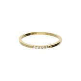 Glow 214.1010 ring goud goudkleurig CZ