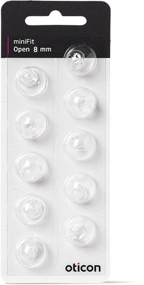 Goedkoopste Oticon miniFit 8 mm Open tip 10 stuks