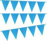 e-Carnavalskleding.nl Vlaggenlijn midden blauw | midden blauwe slinger 10 meter