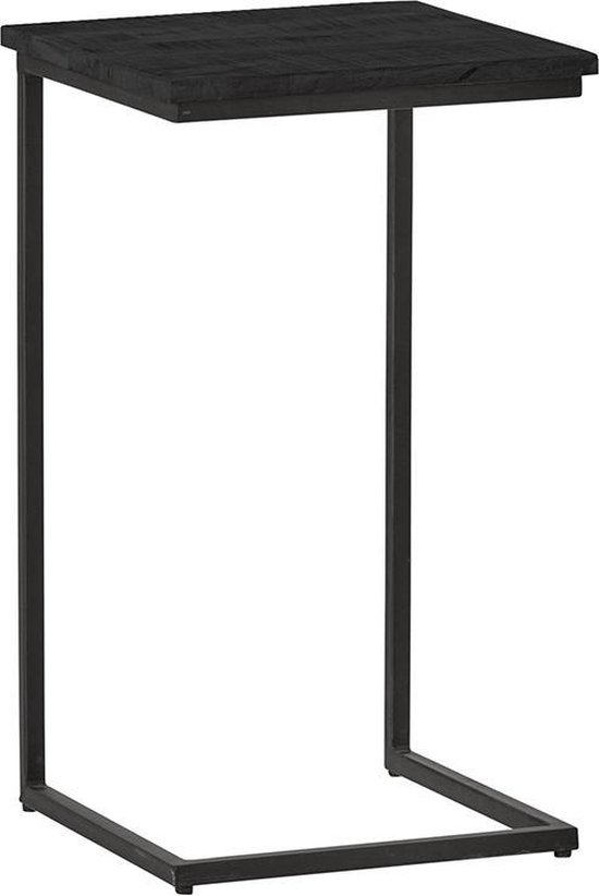 Laptoptafel Sisaket Zwart - Vierkant - 40x40cm - Hoogte 70 cm