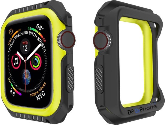 DrPhone AWBU - 40MM - Bumper Case - TPU - Extra Bescherming - Geschikt voor Apple Watch 40mm - Geel