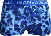Dames boxershorts 3 pack Gianvaglia panterprint blauw M