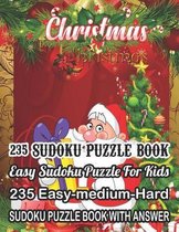 Christmas 235 Sudoku Puzzle Book Easy Sudoku Puzzle For Kids
