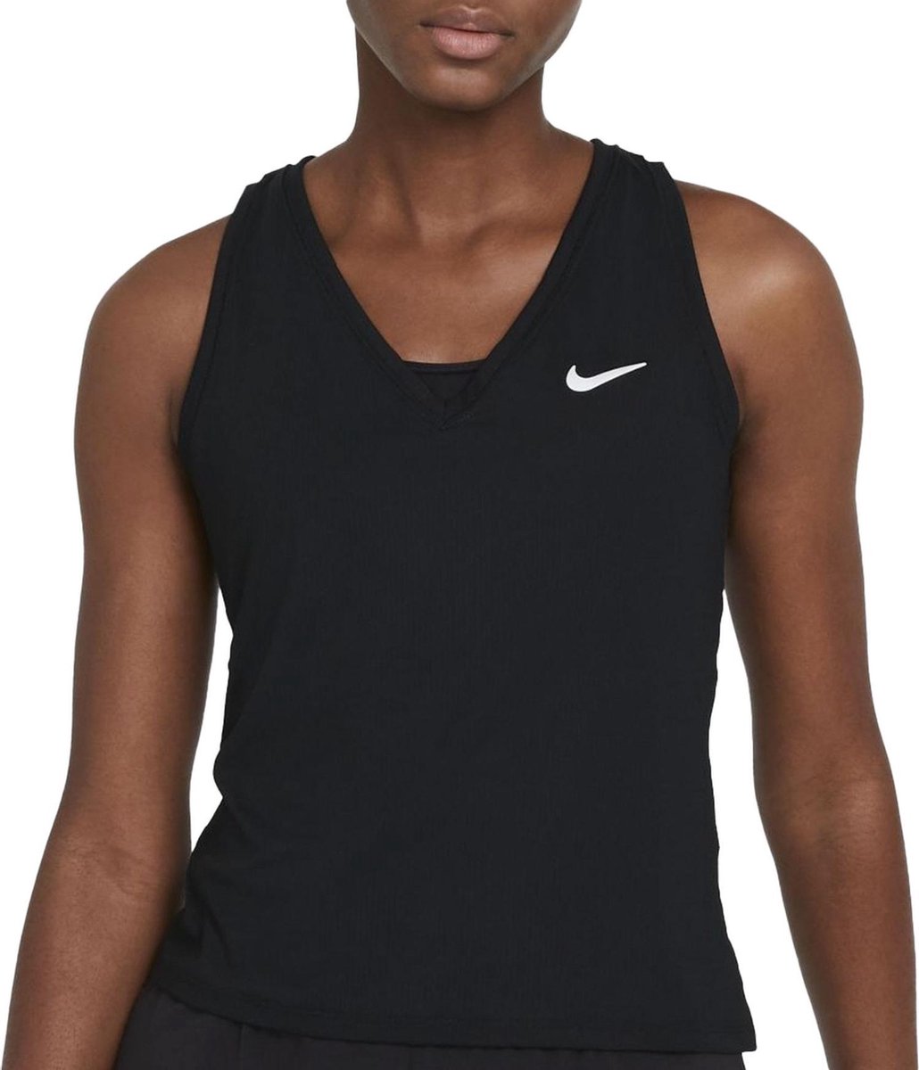 Nike Court Victory Tennistop Dames Zwart