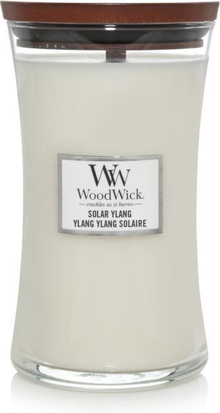 WoodWick Hourglass Large Geurkaars - Solar Ylang