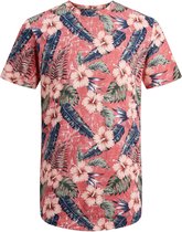 Jack & Jones T-shirt - Mannen - roze/navy/groen