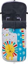 Interbaby Voetenzak Jungle Junior Polyester 105 X 46 Cm Wit