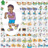Kinderplanborden Jasmijn - pictogrammen - magneet - schoolweek - jongen