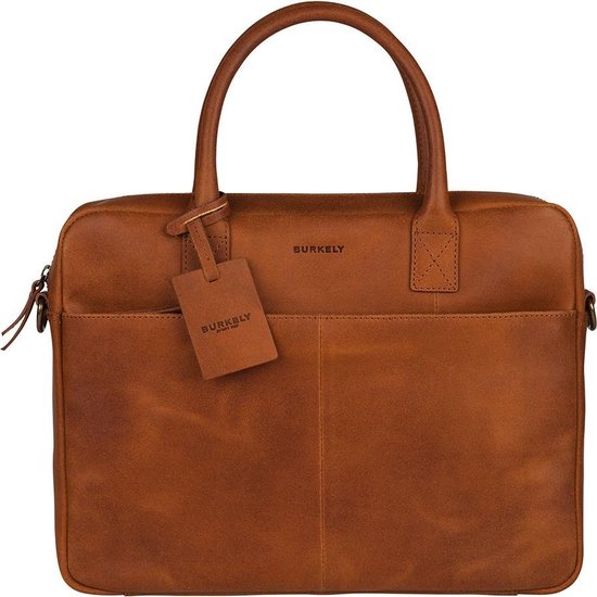 BURKELY Vintage Jack Aktetas – 13,3 inch Laptoptas – Cognac