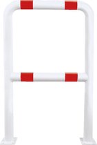 Veiligheidshek met knieligger, 1150 mm, rood wit 750 x 1150 mm