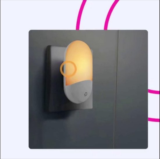 lumière LED Capteur Automatique Contrôle Veilleuse Chambre Lampe Murale 0.7W FR