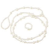 2 stuks-Parel-Voetsieraad-Trouwen-Wedding beach-Barefoot  -Charme Bijoux