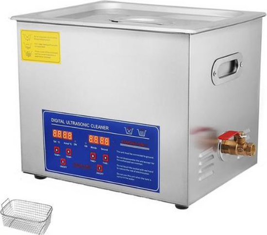 Ultrasone reiniger, 50W 0.8L Ultrasone Reiniger Rvs Wassen Bad Machine Bril Sieraden Horloge Mini Ultrasound Wave Reiniging Tank voor brillen, ringen, houder, kunstgebit