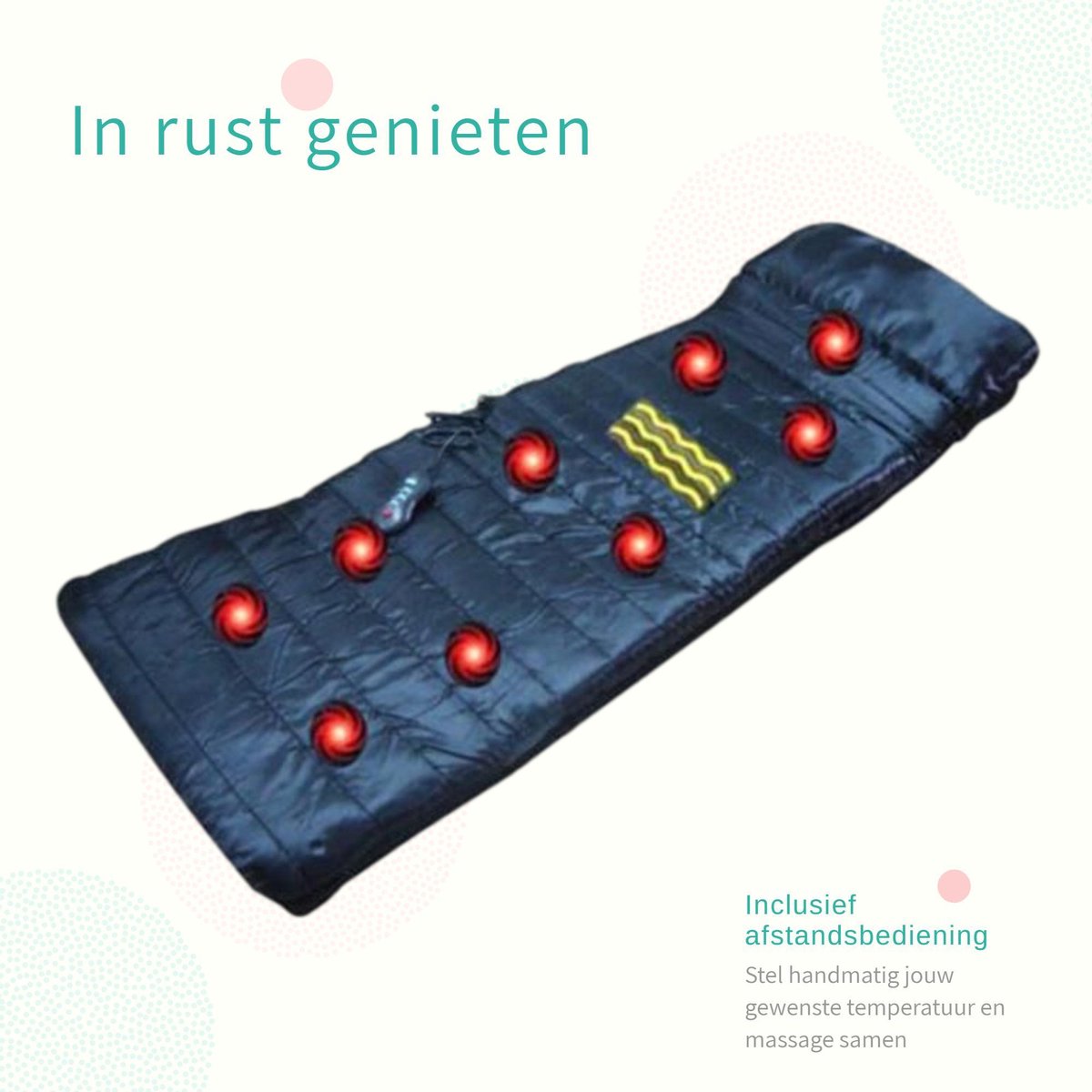 Massage Matras Elektrisch Warmte Massagekussen Massagemat Rug