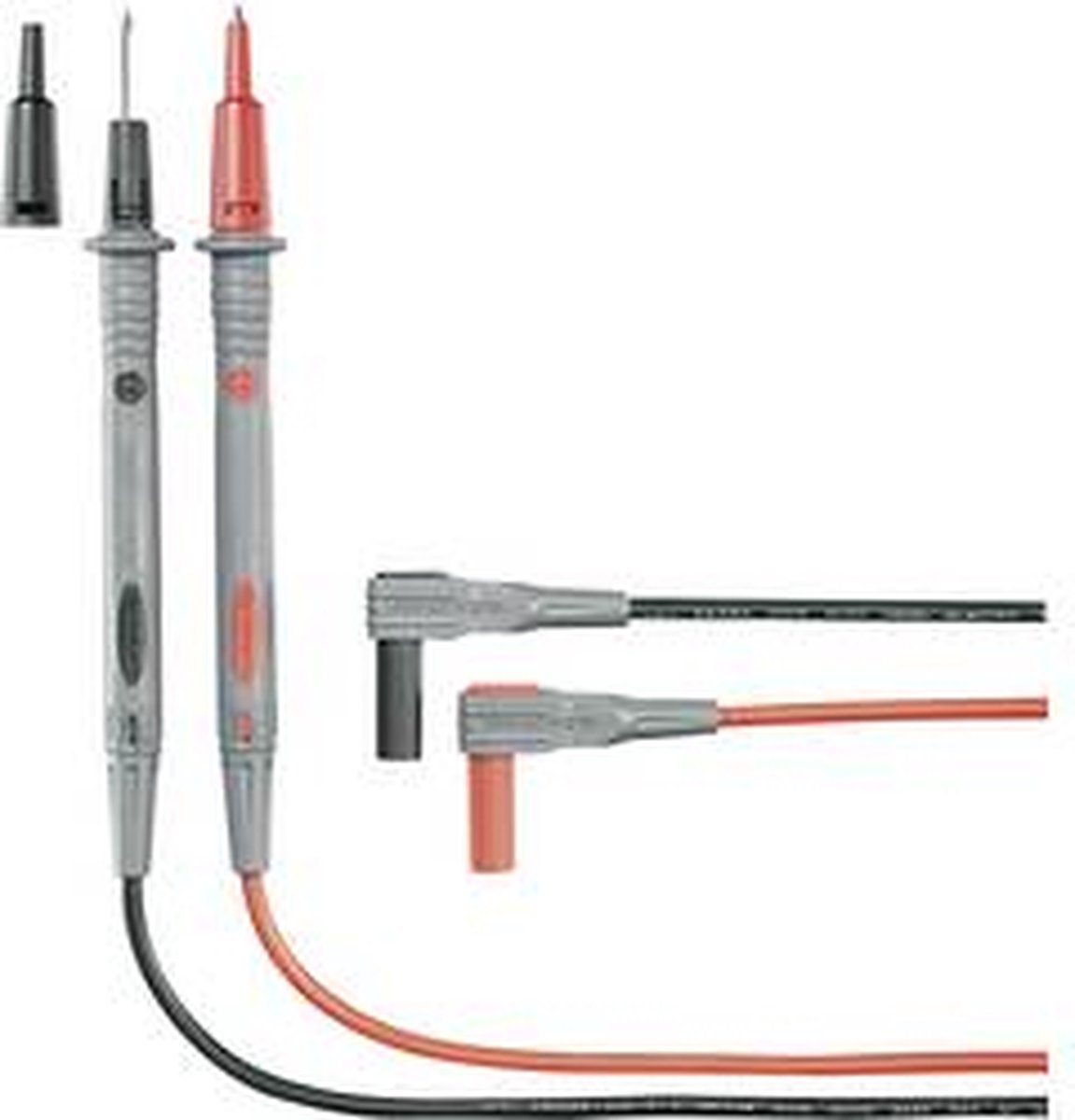 VOLTCRAFT MS-4N Veiligheidsmeetsnoerenset 1.20 m Zwart, Rood