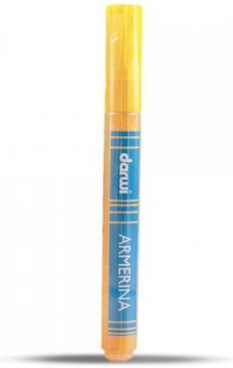 Darwi Porseleinverf Stift Zonnegeel 2 mm punddikte 6 ml