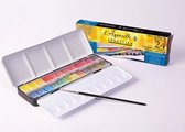 Sennelier L'aquarelle set 24 halve napjes +  1 penseel N131606..