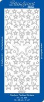 Starform Stickers Christmas Stars 3: Large (10 PC) - Gold - 0856.001 - 10X23CM