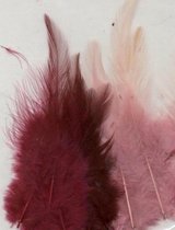 Creative Feathers 8,5-15cm 15pcs wine