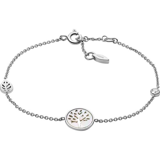 Bracelet Fossil pour femme en argent sterling 925 avec perle taille unique 87918491