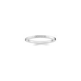 Thomas Sabo Dames Dames ring 925 sterling zilveren Diamanten 7 50 Zilver 32004895