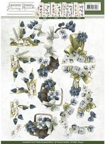 Blue Grapes Fantastic Flowers 3D-Knipvel Precious Marieke 10 stuks