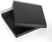 Card box set 5pcs black 15x15cm