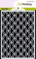 Sjabloon - Achtergrondsjabloon - Ruit Facet Art Deco - 10,5x21cm - A6 - CraftEmotions