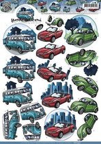 Classic cars 3D-Knipvel Yvonne Creations 10 stuks
