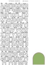 Sticker Charm ABC - Mirror Lime
